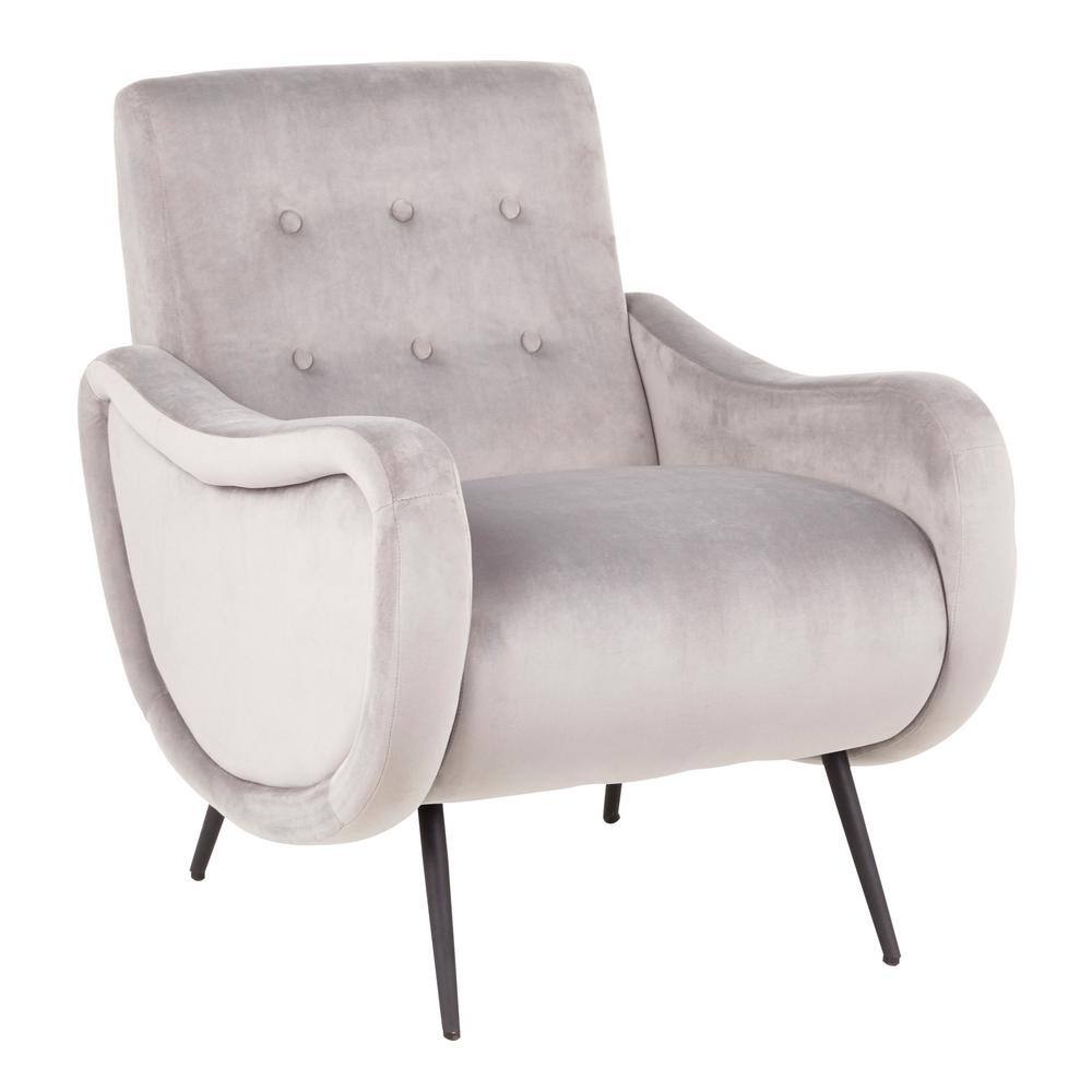 silver lounge chair