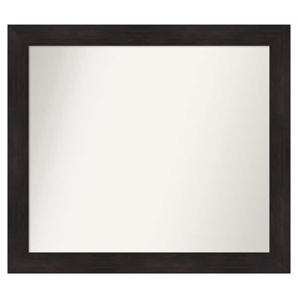 Amanti Art Furniture Espresso 41.75 in. x 36.75 in. Custom Non-Beveled Satin Recyled Polystyrene Bathroom Vanity Wall Mirror