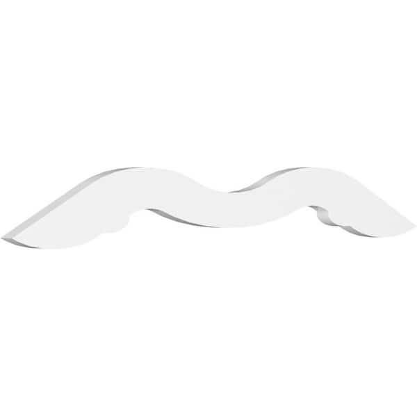 Ekena Millwork Midway 1 in. D x 9 in. W x 36 in. L Signature Urethane Gable Pediment