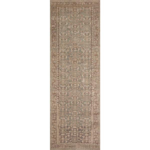 Angela Rose Aubrey 2 ft. 6 in. x 7 ft. 6 in. Sage / Bark Traditional Runner Rug