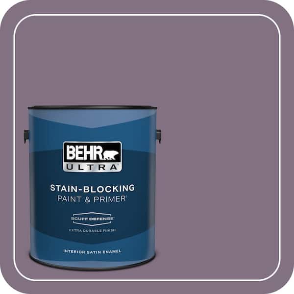 BEHR ULTRA 1 gal. Home Decorators Collection #HDC-SP14-9 Decorative Iris Extra Durable Satin Enamel Interior Paint & Primer