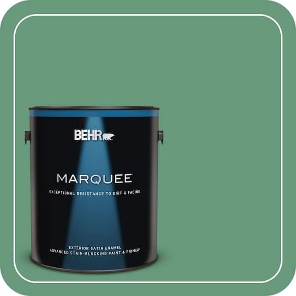 BEHR MARQUEE 1 gal. #470D-5 Herbal Satin Enamel Exterior Paint & Primer