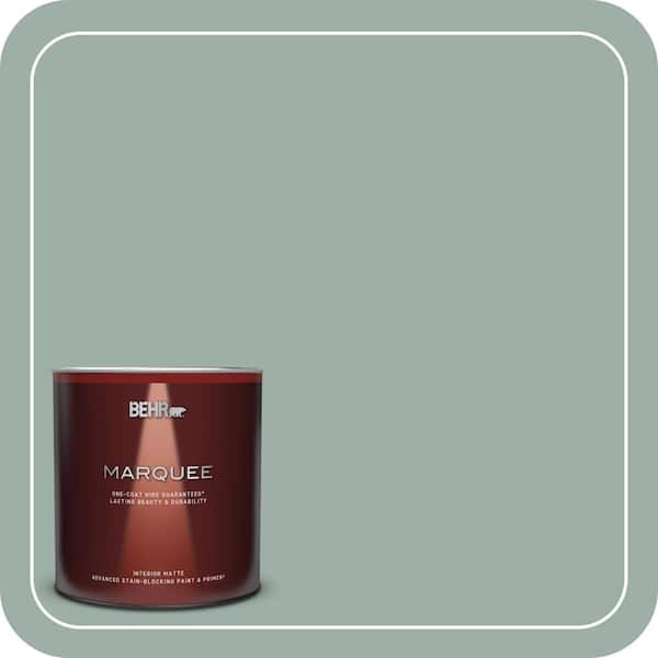 BEHR MARQUEE 1 qt. Home Decorators Collection #HDC-CT-22 Aged Jade Matte Interior Paint & Primer