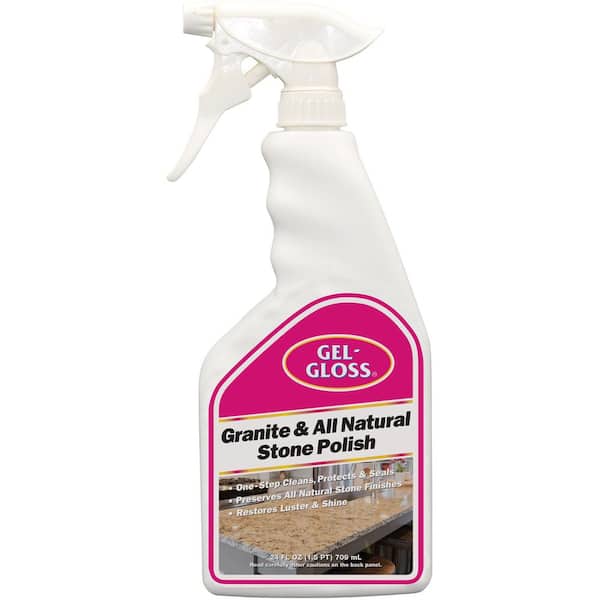 Gel Gloss - 24 oz. Spray Counter Gloss and All Natural Stone Polish