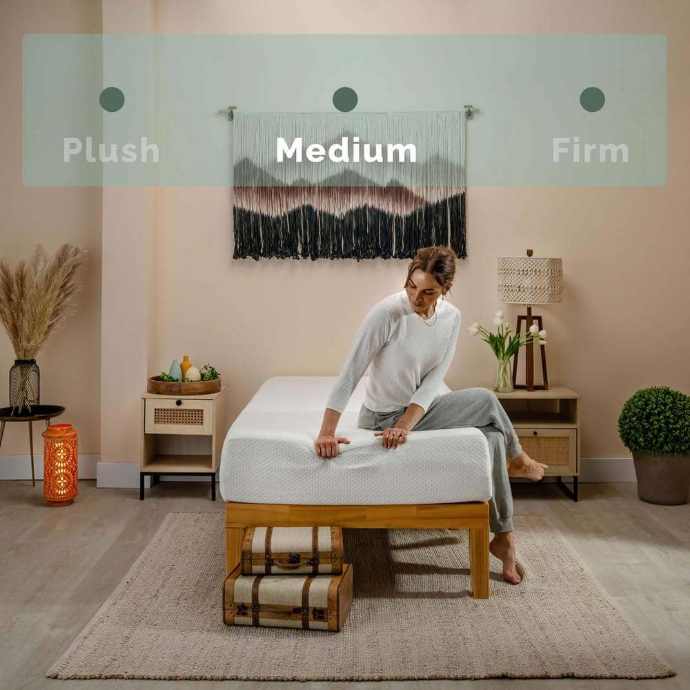 Twin 8-Inch Green Tea Gel Memory Foam Mattress