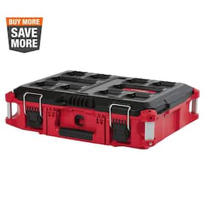 PACKOUT 22 in. Medium Red Tool Box with 75 lbs. Weight Capacity