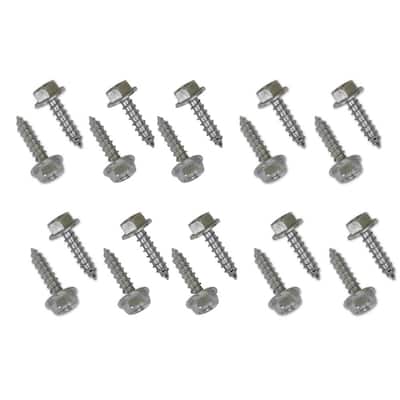 1/4 in. x 1 in. Hex Washer Head Lag Screws for E-Tracks (20-Pack)