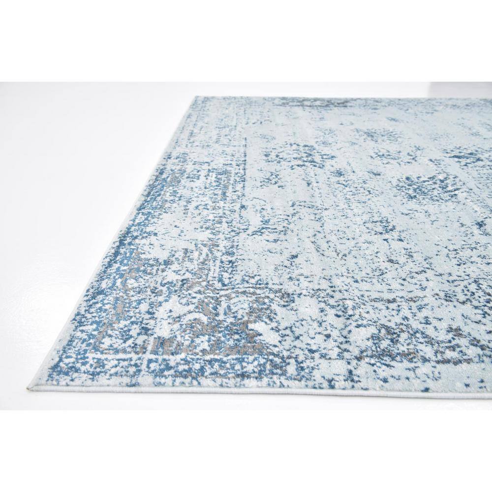 Casino Sofia Light Blue Rectangular Indoor Area Rug
