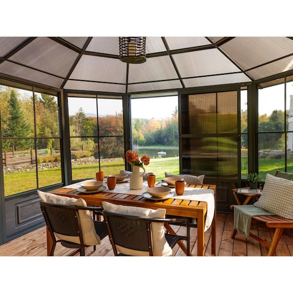 Florence Solarium 12 ft. x 12 ft. in Slate