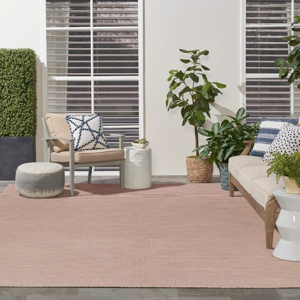 Positano Jute 9 ft. x 12 ft. Solid Contemporary Indoor/Outdoor Area Rug