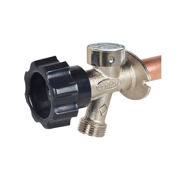 Prier Products 1/2 in. x 12 in. Brass MPT x S Half-Turn Frost Free Anti-Siphon Outdoor Faucet Sillcock