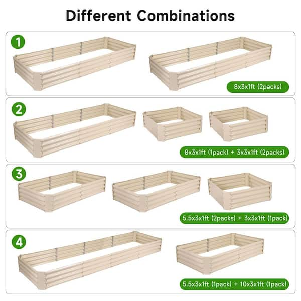 Olle 4-Style Modular Galvanized Raised Garden Beds [Build 1 of 4  Configurations]