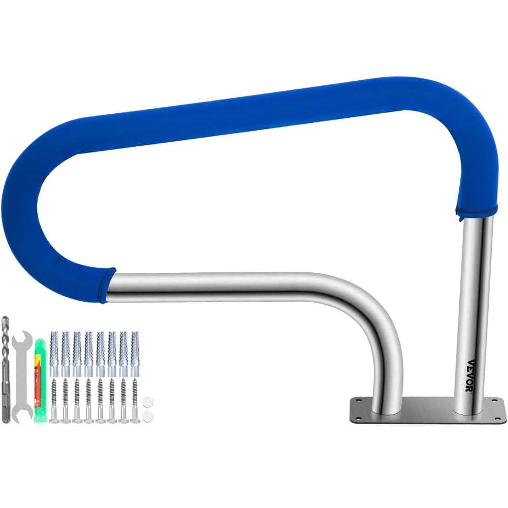 Pool Handrail 32 x 22.5 in. 304 Stainless Steel Pool Stair Rail 375 lb. Capacity with Nylon Grip Cover price history on PriceWatchPro
