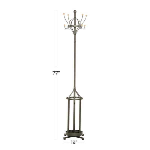 Black Industrial Metal Coat Rack