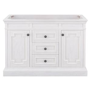 Cailla 48 in. W x 21.50 in. D Bath Vanity Cabinet Only in White Wash