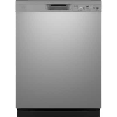 24 in. Stainless Steel Front Control Built-In Tall Tub Dishwasher with Steam Cleaning and 52 dBA