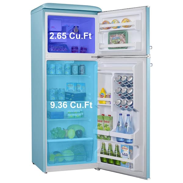 Galanz 12 cu. ft. Retro Frost Free Top Freezer Refrigerator in