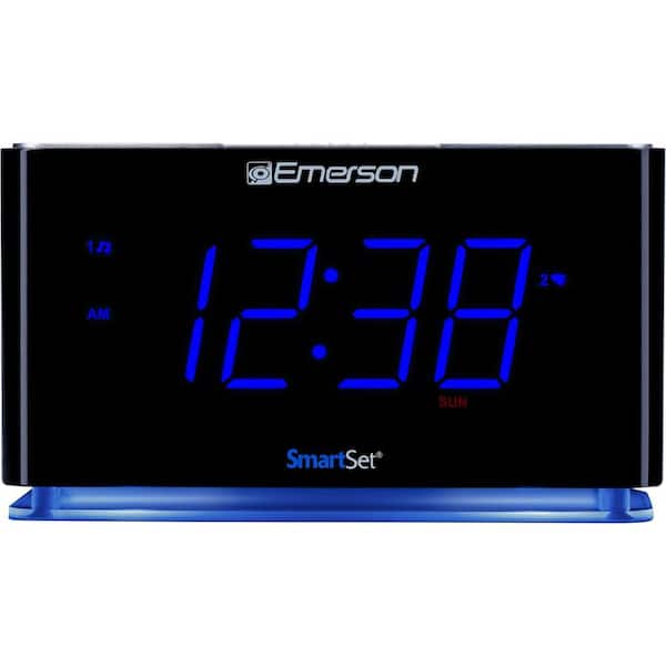 SMARTSET PLL Alarm Clock Radio with Bluetooth Speaker, Large LED Display and Night Light, CKS1507