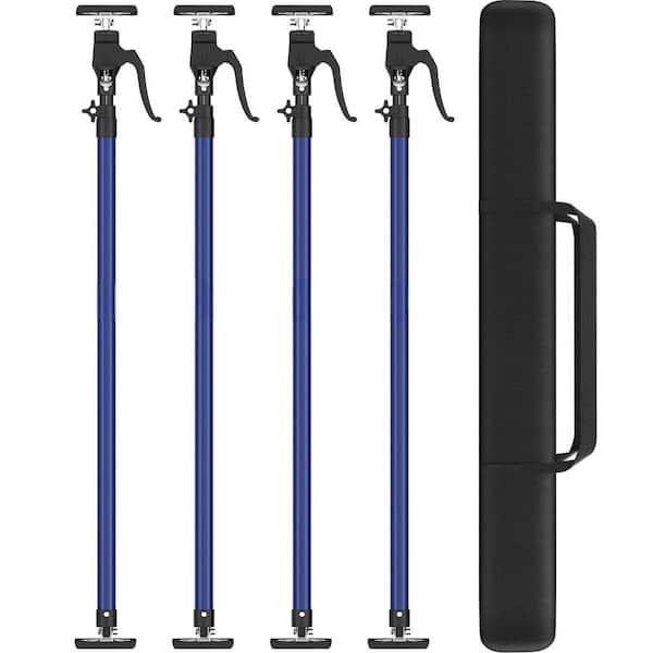 4-Piece Cabinet Jacks for Installing Cabinet, Heavy Duty Third Hand Tools Adjustable Support Pole 49.2 in. to 114.2 in.