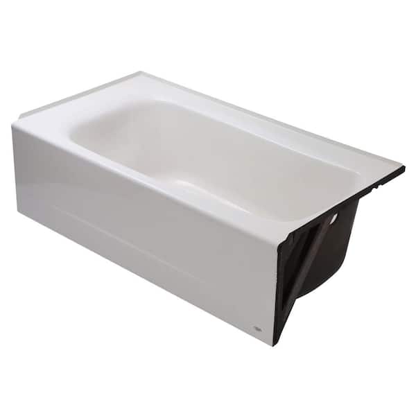 Cambridge 60 in. x 32 in. Soaking Bathtub with Right Hand Drain in White