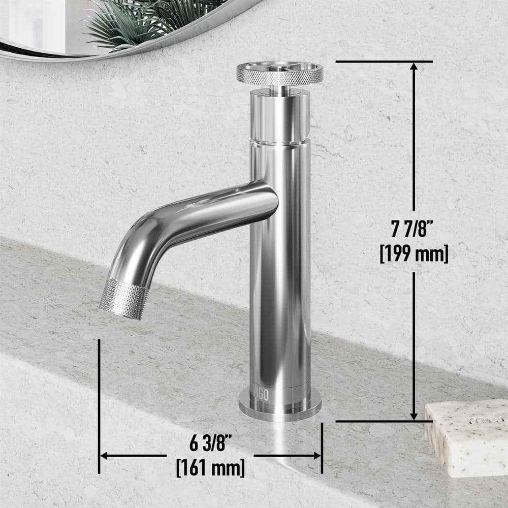 Cass Chrome 8" Single Handle Bathroom Faucet