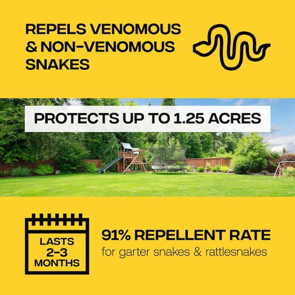 Snake-A-Way 10 LB Repellent Granules for Garter Snakes, Rattlesnakes, and more - 1.25 Acres of Protection