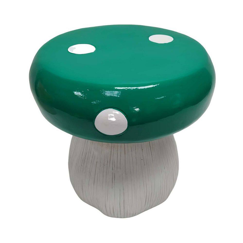 13.8-inch Green Plastic Resin Outdoor Garden Stool, Mushroom Model Stool price history on PriceWatchPro
