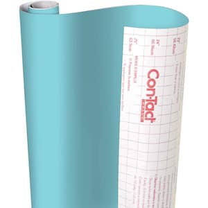 Creative Covering 18 in. x 50 ft. Teal Self-Adhesive Vinyl Drawer and Shelf Liner