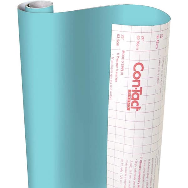 Creative Covering 18 in. x 50 ft. Teal Self-Adhesive Vinyl Drawer and Shelf Liner