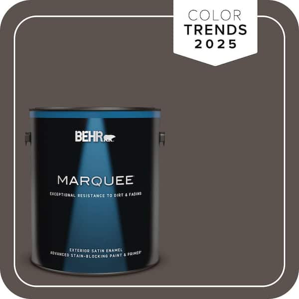 BEHR MARQUEE 1 gal. #MQ2-54 Gardeners Soil Satin Enamel Exterior Paint & Primer