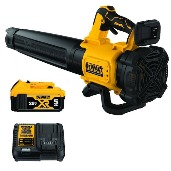 DEWALT - 20V MAX 125 MPH 450 CFM Brushless Cordless Battery Powered Blower Kit with (1) 5 Ah Battery & Charger