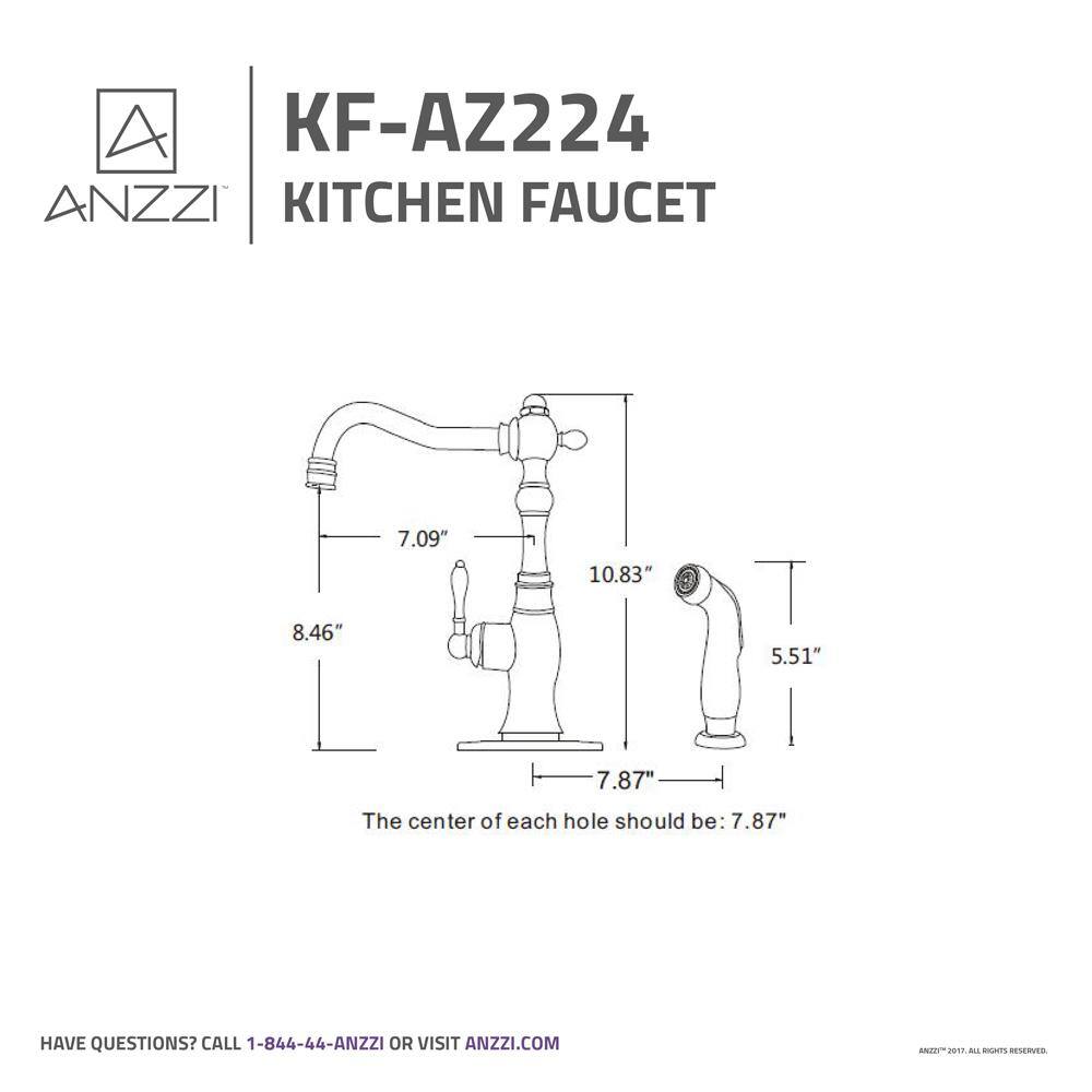 Highland Oil Rubbed Bronze Single-Handle Kitchen Faucet with Pull-out Spray