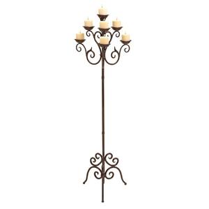 61 in. Brown Metal Traditional Candelabra