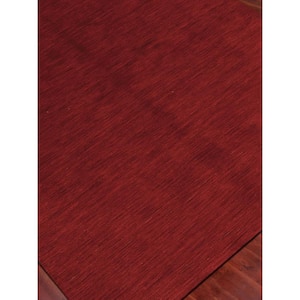 Arizona 2 ft. X 3 ft. Red Solid Color Area Rug
