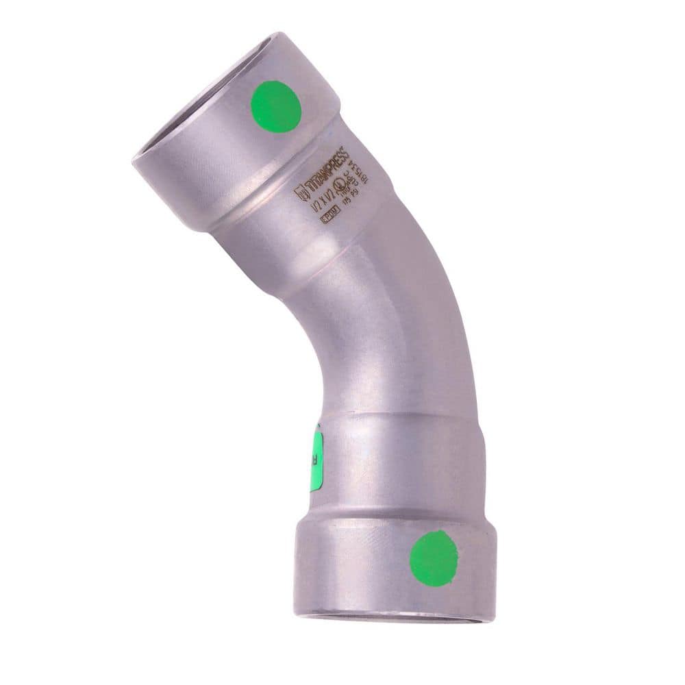 1/2 in. Carbon Steel Press 45° Elbow EPDM Mechanical price history on PriceWatchPro
