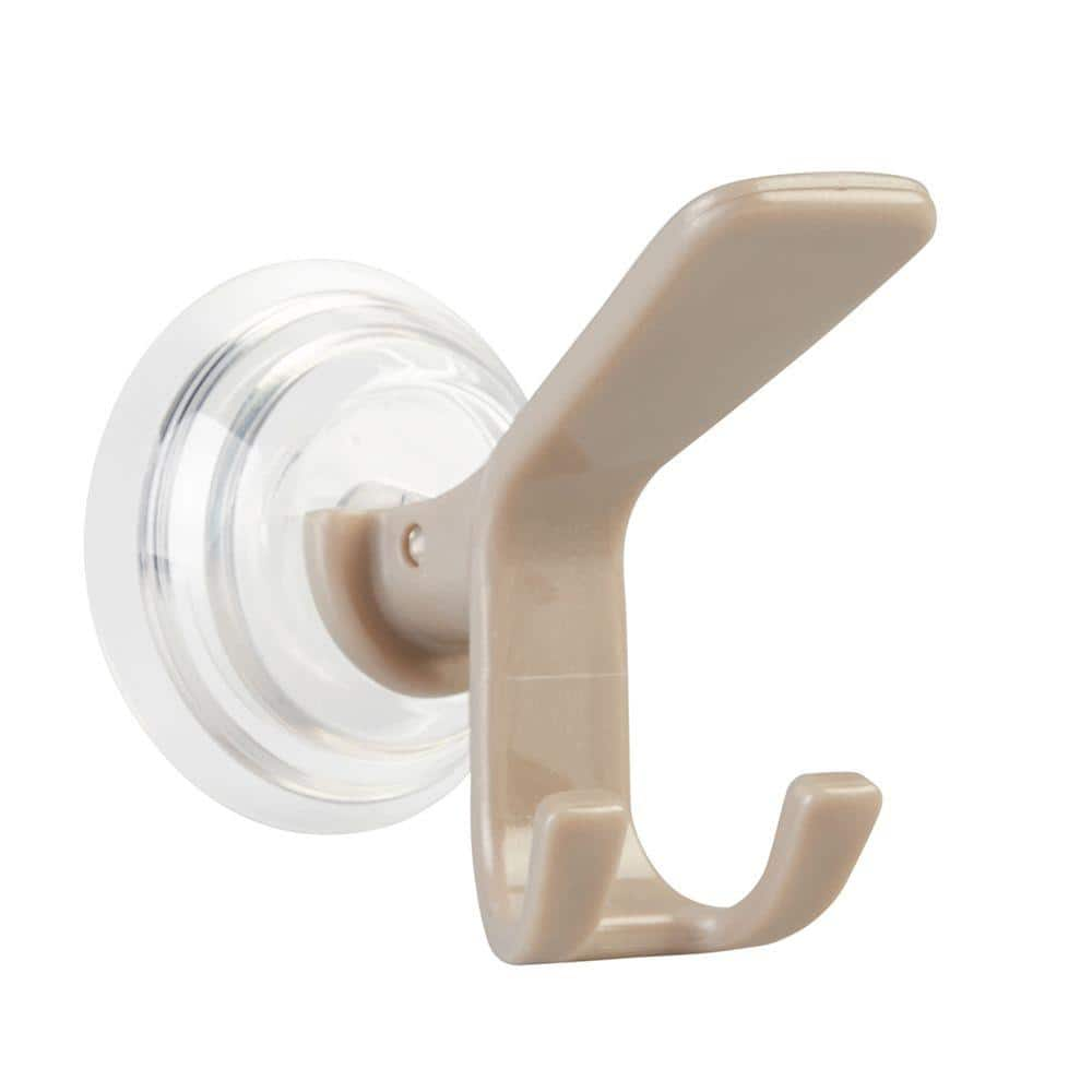 interDesign Classico Suction Hook and Razor Holder in Satin 24125 - The  Home Depot