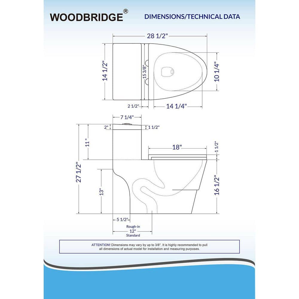Elongated Wall Mounted Dual Flush High Efficiency Toilet