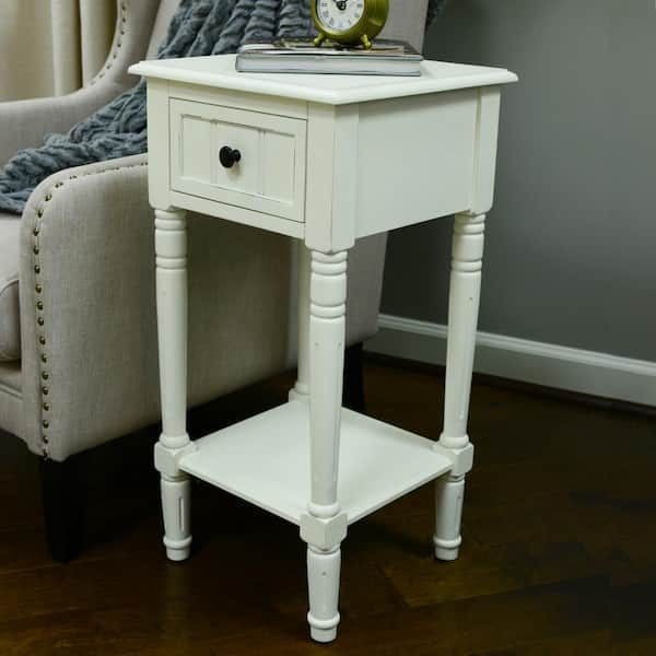 cute white side table