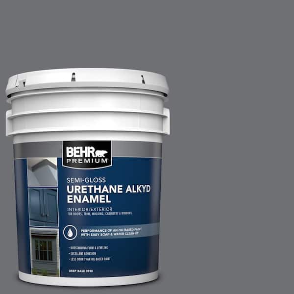 5 gal. #PPU18-03 Antique Tin Urethane Alkyd Semi-Gloss Enamel Interior/Exterior Paint
