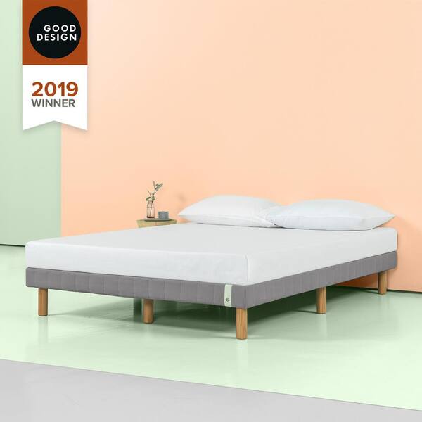 Zinus Good Design Winner Grey Metal, 18 Inch California King Bed Frame