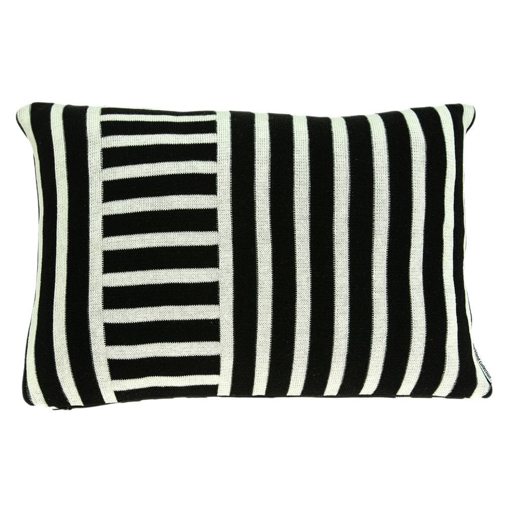 Essex 12 x 20 Black Throw Pillow