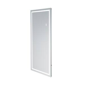 Niteo 22 in. W x 48 in. H Full Length Body Dressing Frameless Standing Mirror with LED Light in 2-Colors Dimmable
