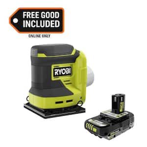 RYOBI ONE+ 18V Cordless 1/4 Sheet Sander with RYOBI ONE+ 18V 2.0 Ah Lithium-Ion Battery only .00: eDeal Info