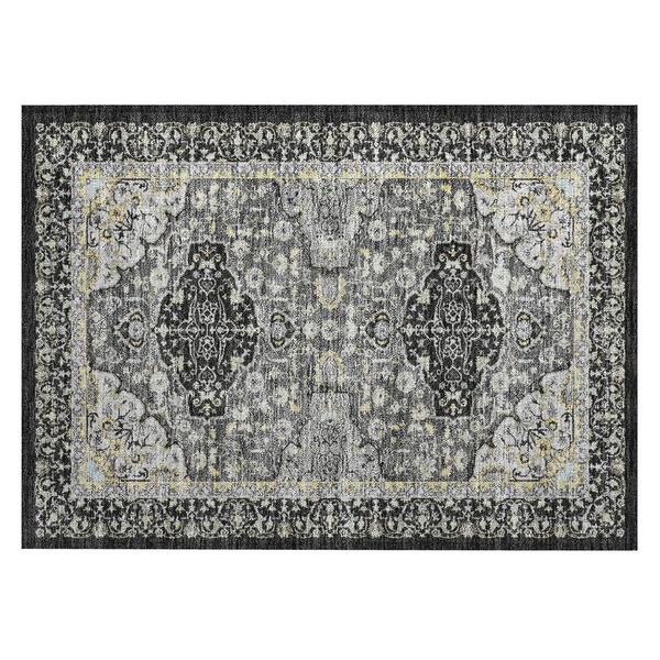 Chantille Machine Washable Indoor/Outdoor Abstract ACN2854 Black 2 ft. x 3 ft. Accent Rug