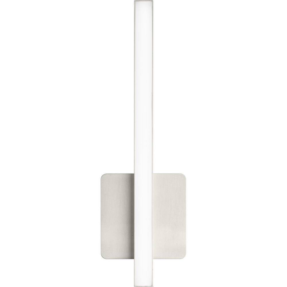 Brushed Nickel LED Linear Vanity Light with Acrylic Shade
