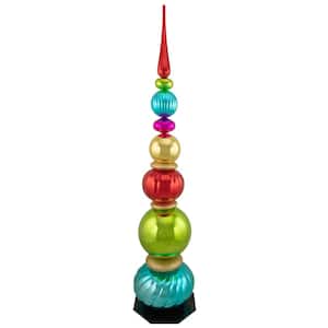 54 in. Multi-Color Topiary Finial Tower Commercial Christmas Decoration
