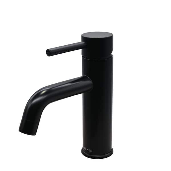 Lulani St. Lucia Single Hole Single-Handle Bathroom Faucet in Matte Black finish