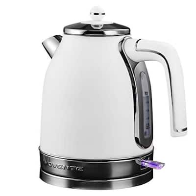 white metal kettle