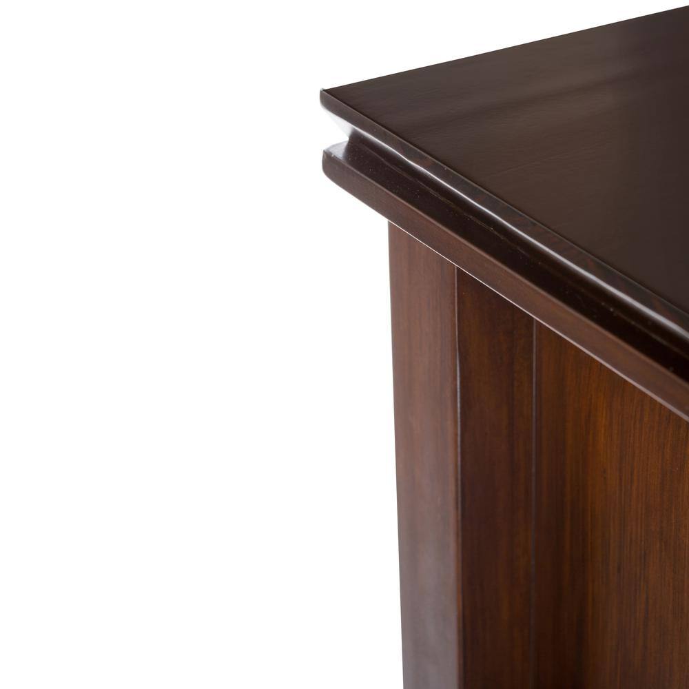 Russet Brown Solid Wood 12 Cube Storage Bookcase