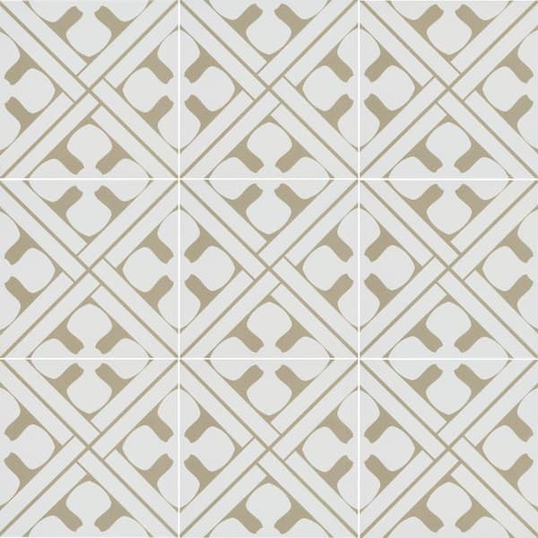 MSI Magnolia 8 in. x 8 in. Beige Matte Porcelain Floor and Wall Tile (0.43 sq. ft./Each)